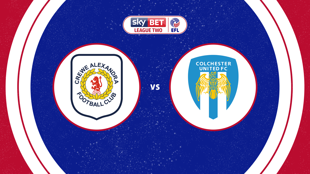Crewe Alexandra vs Colchester United poster
