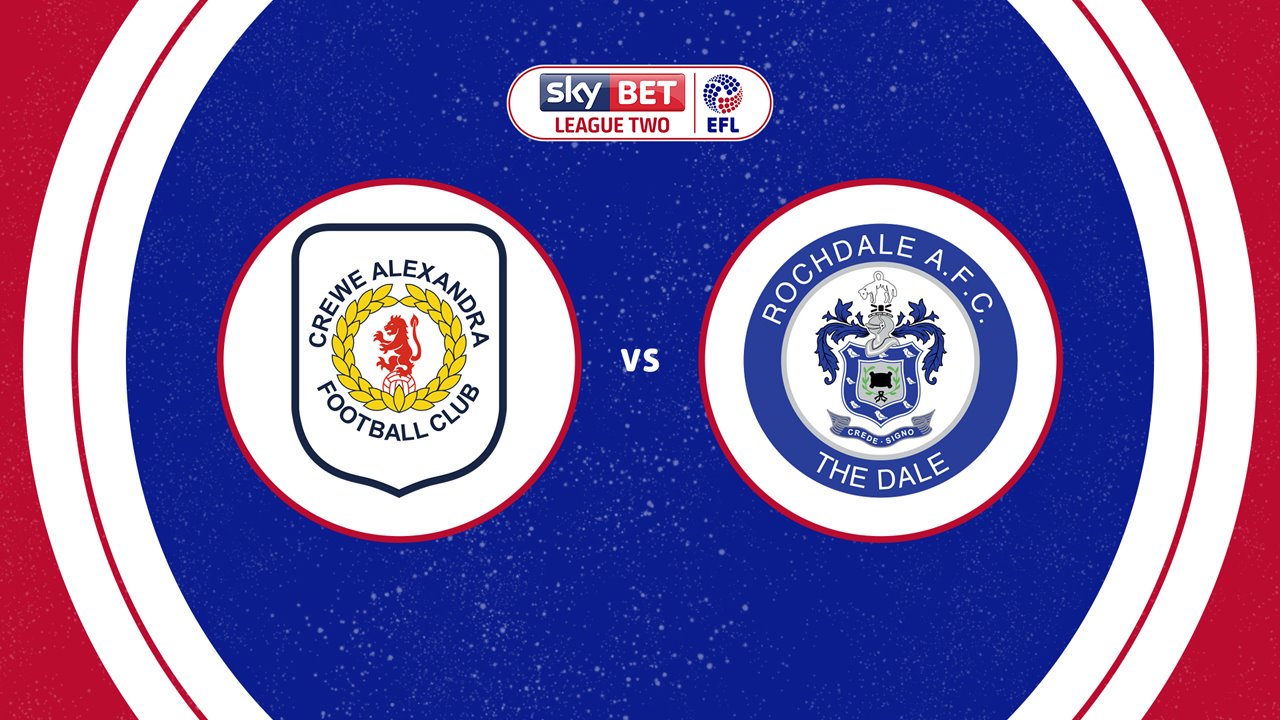 Crewe Alexandra vs Rochdale poster
