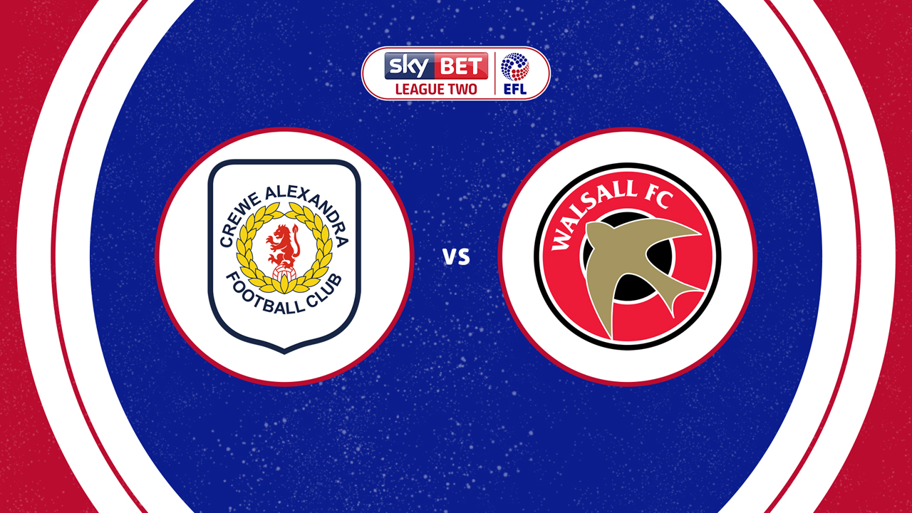 Crewe Alexandra vs Walsall poster