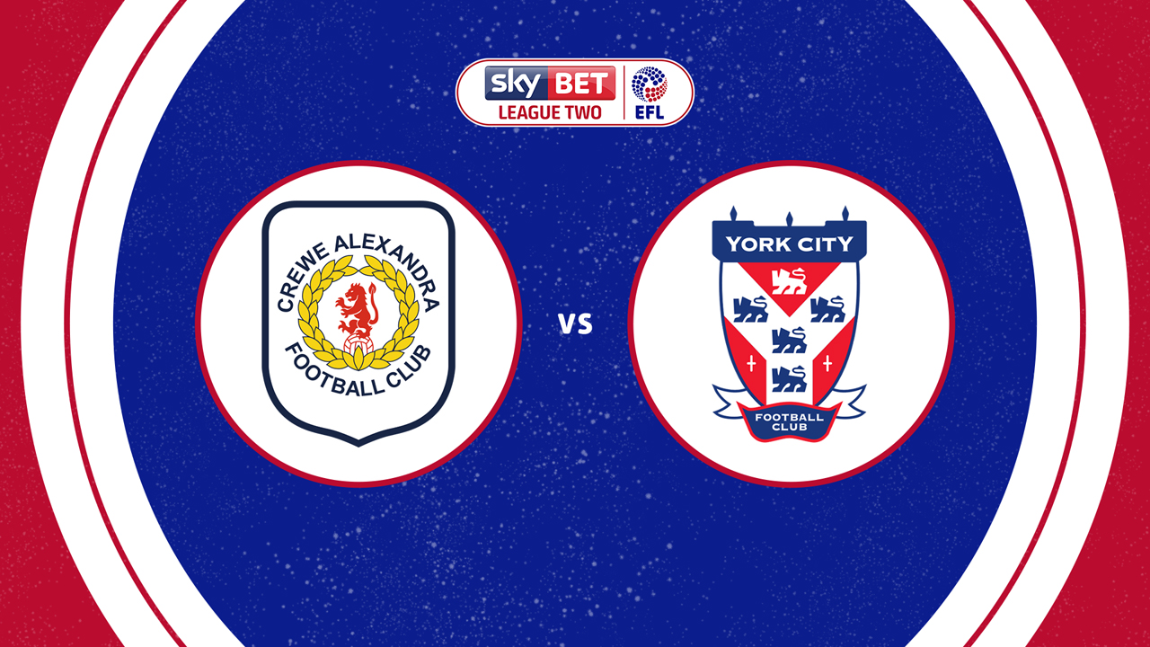 Crewe Alexandra vs York City poster