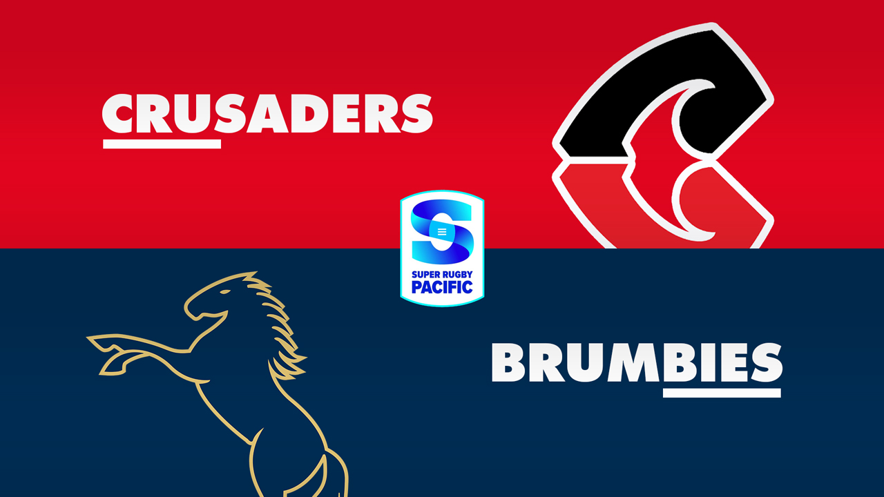 Crusaders Super Rugby vs ACT Brumbies poster