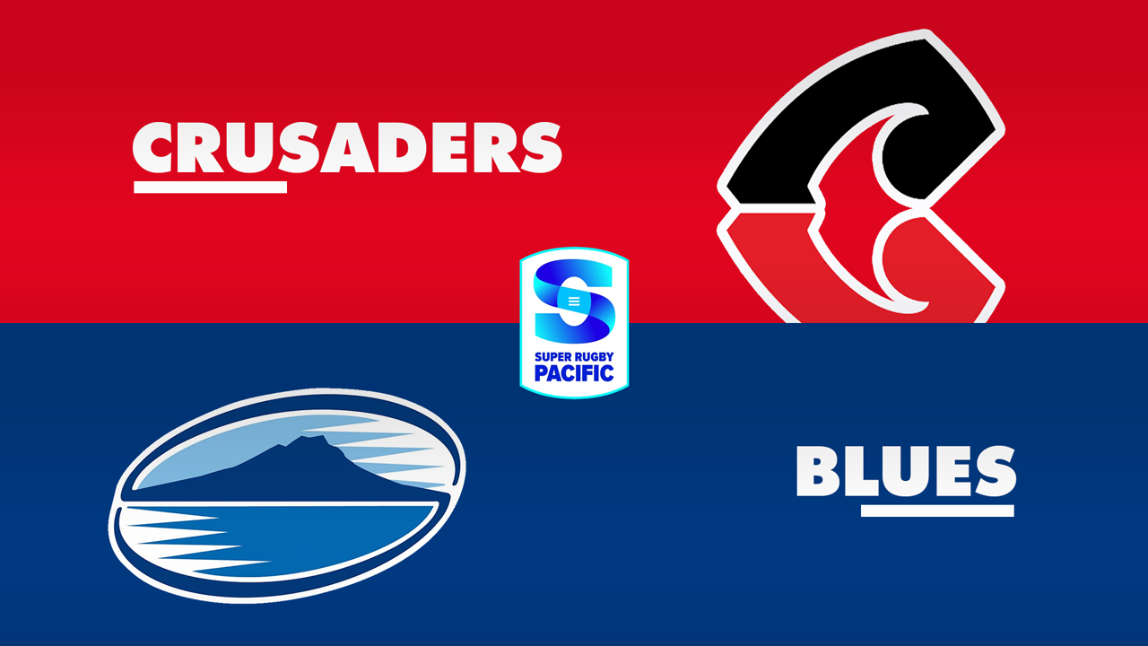 Crusaders Super Rugby vs Blues Super Rugby poster