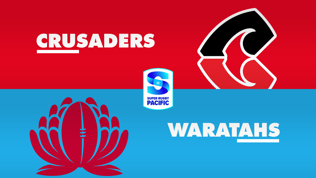 Crusaders Super Rugby vs New South Wales Waratahs poster