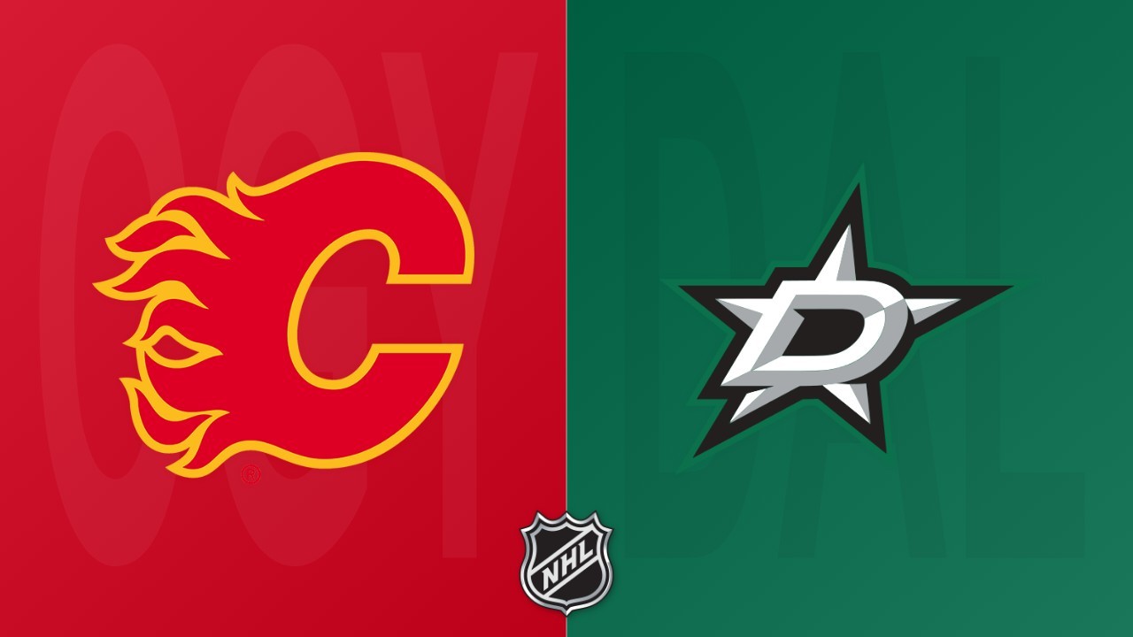 Dallas Stars vs Calgary Flames poster