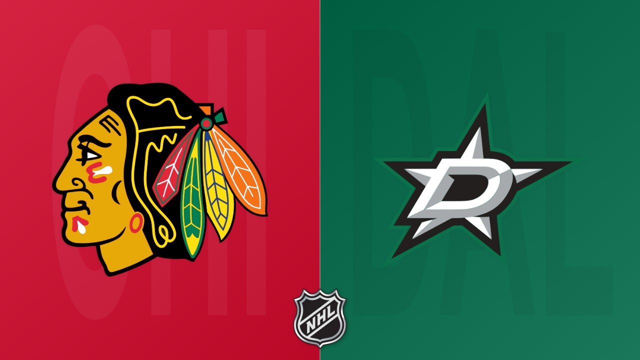 Dallas Stars vs Chicago Blackhawks poster