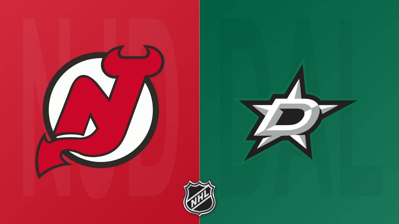 Dallas Stars vs New Jersey Devils poster