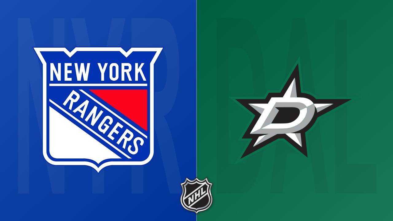 Dallas Stars vs New York Rangers poster