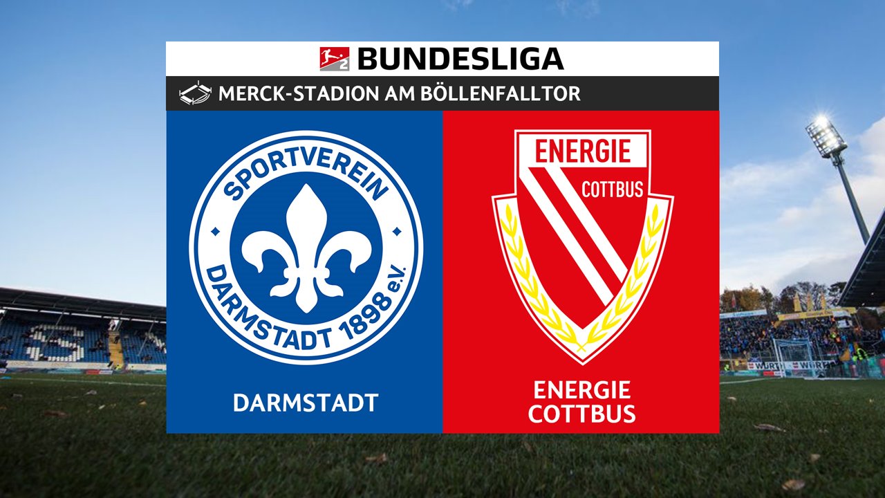 Darmstadt vs Energie Cottbus poster