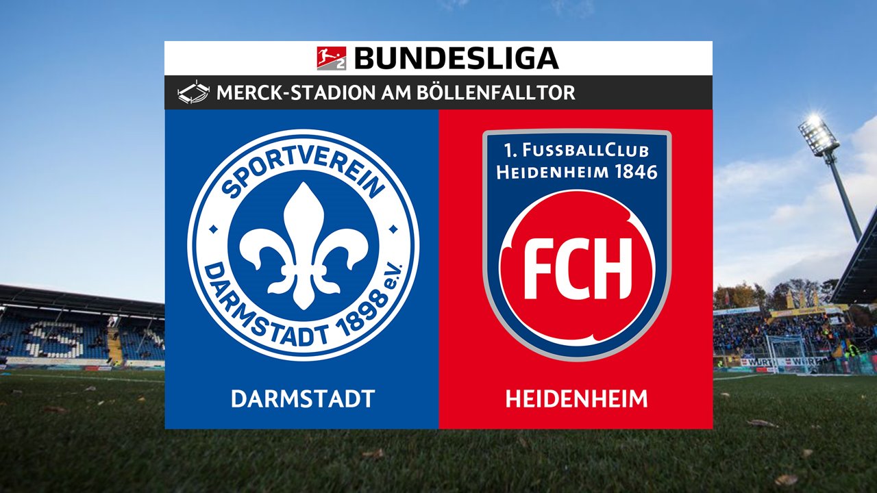 Darmstadt vs Heidenheim poster