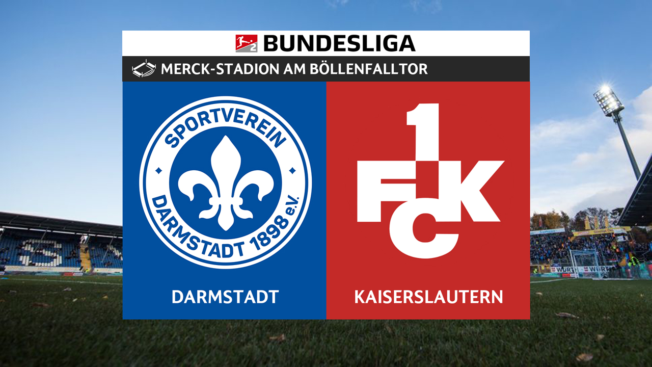 Darmstadt vs Kaiserslautern poster