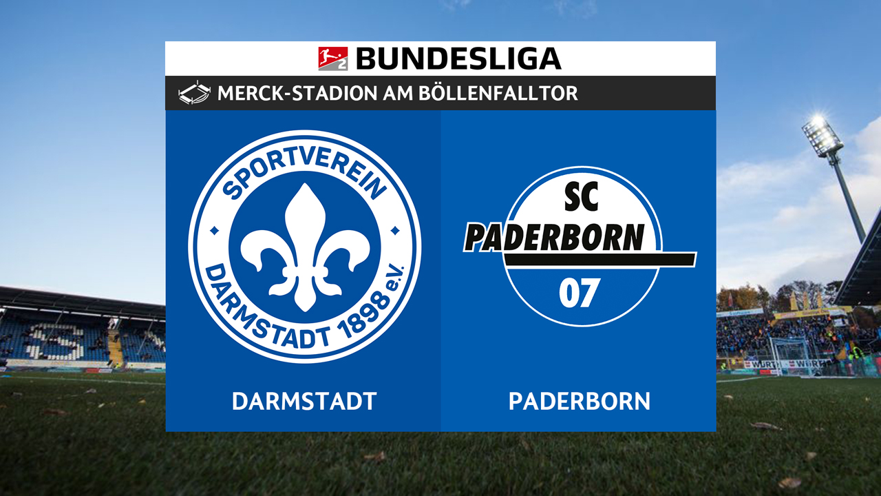 Darmstadt vs Paderborn poster