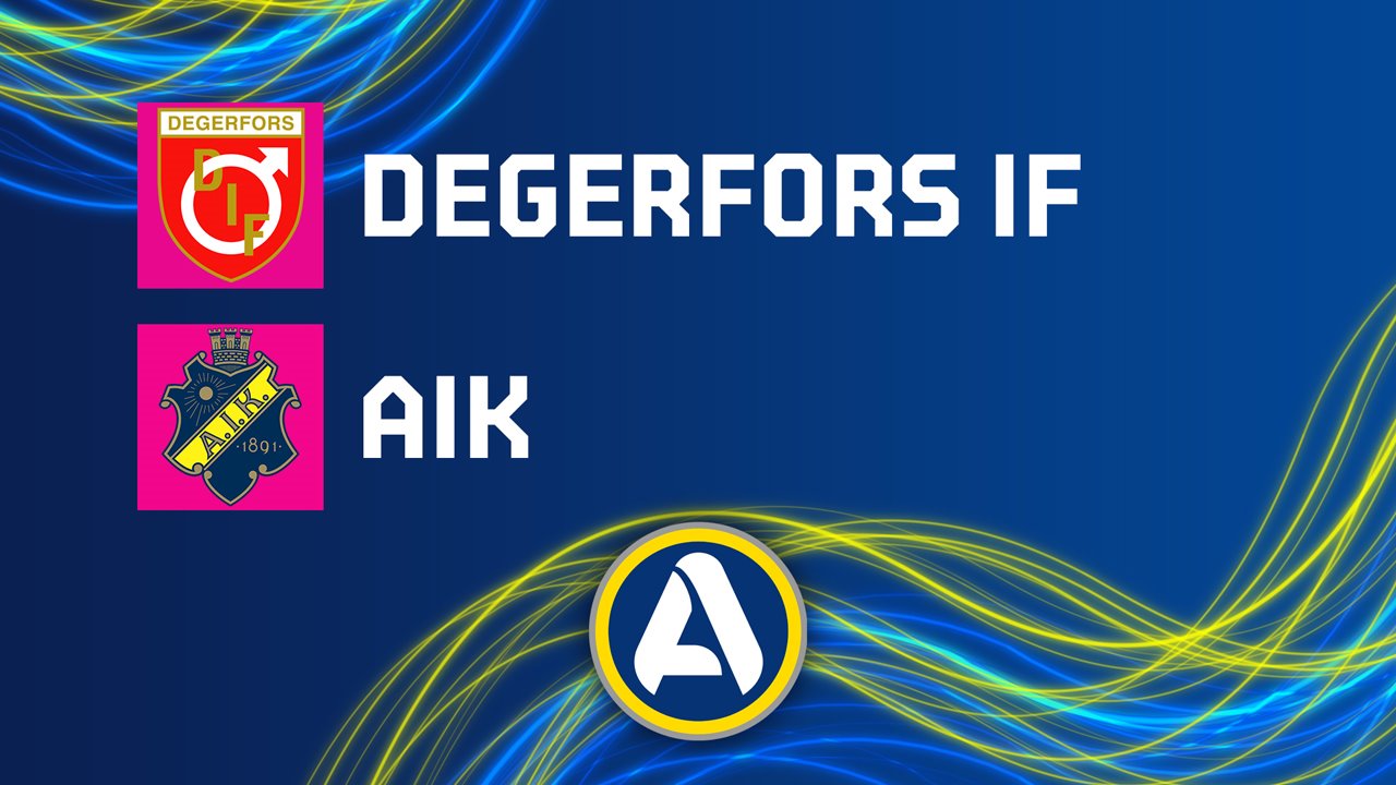 Degerfors vs AIK poster