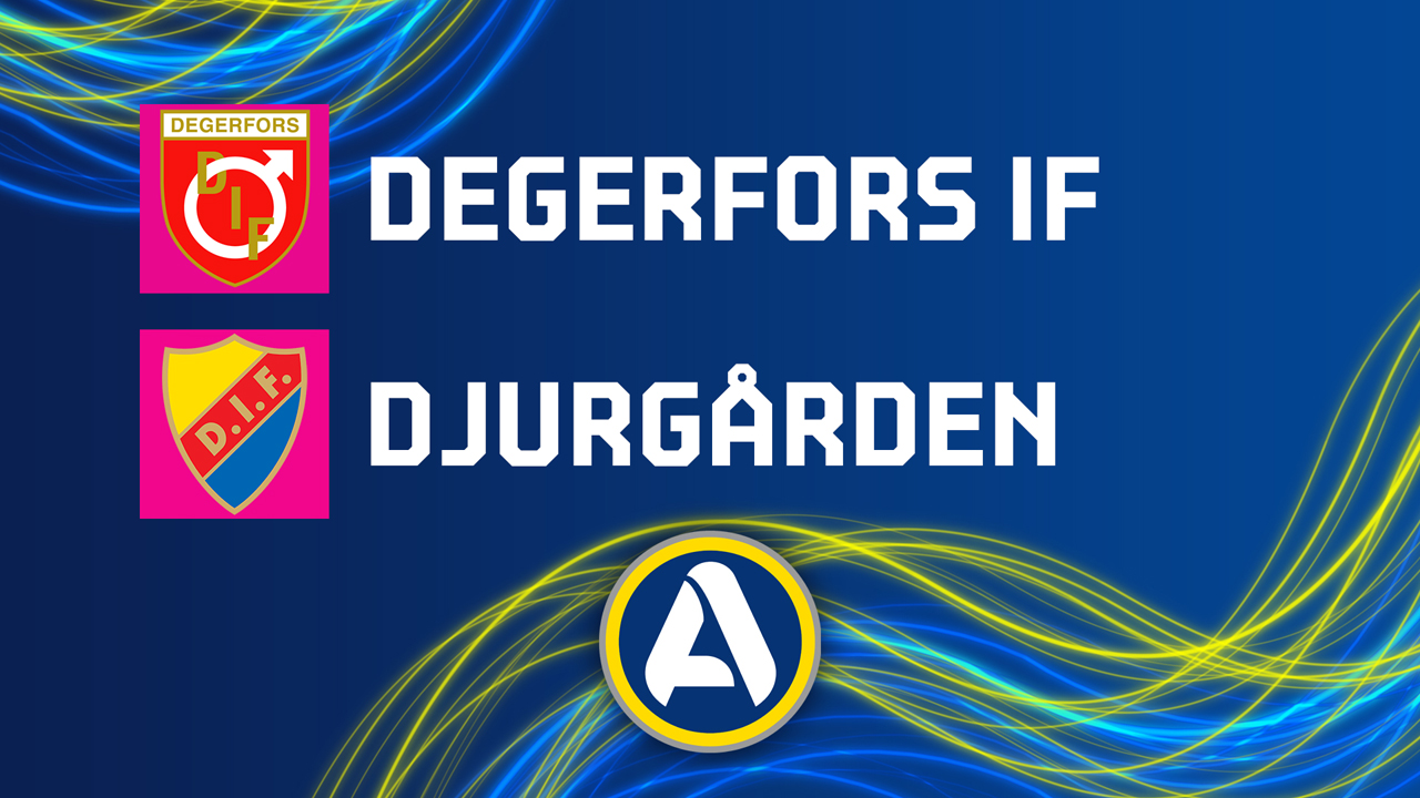 Degerfors vs Djurgården poster
