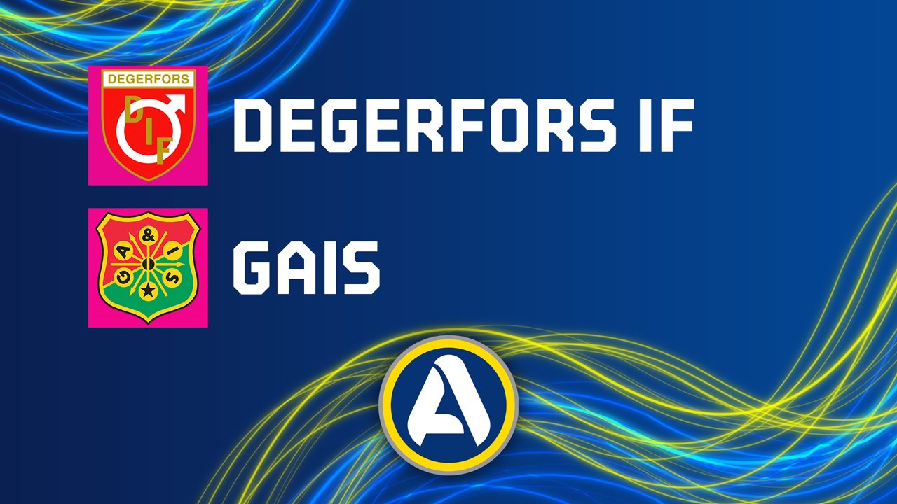Degerfors vs GAIS poster