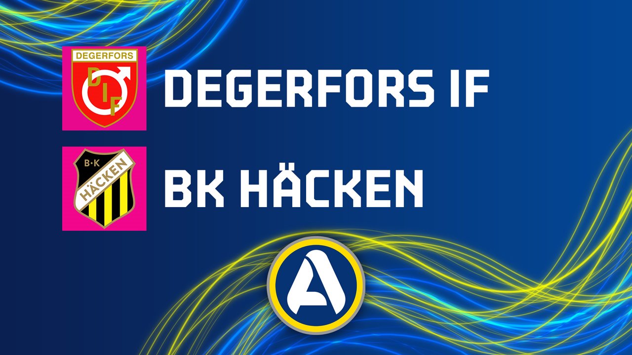 Degerfors vs Hacken poster