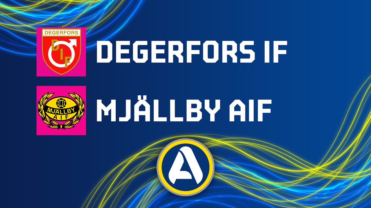 Degerfors vs Mjällby poster