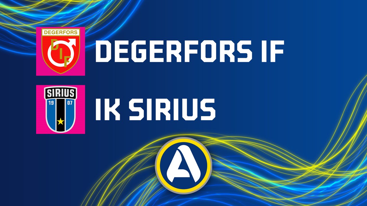 Degerfors vs Sirius poster