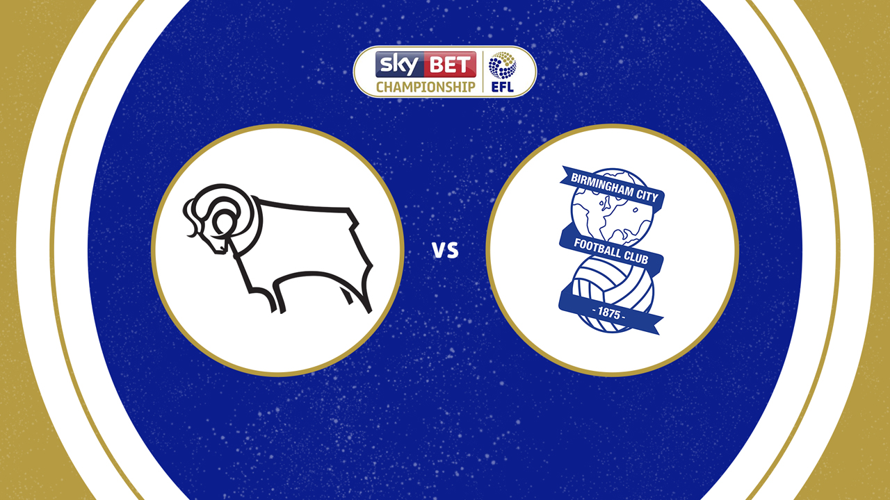 Derby County vs Birmingham City poster