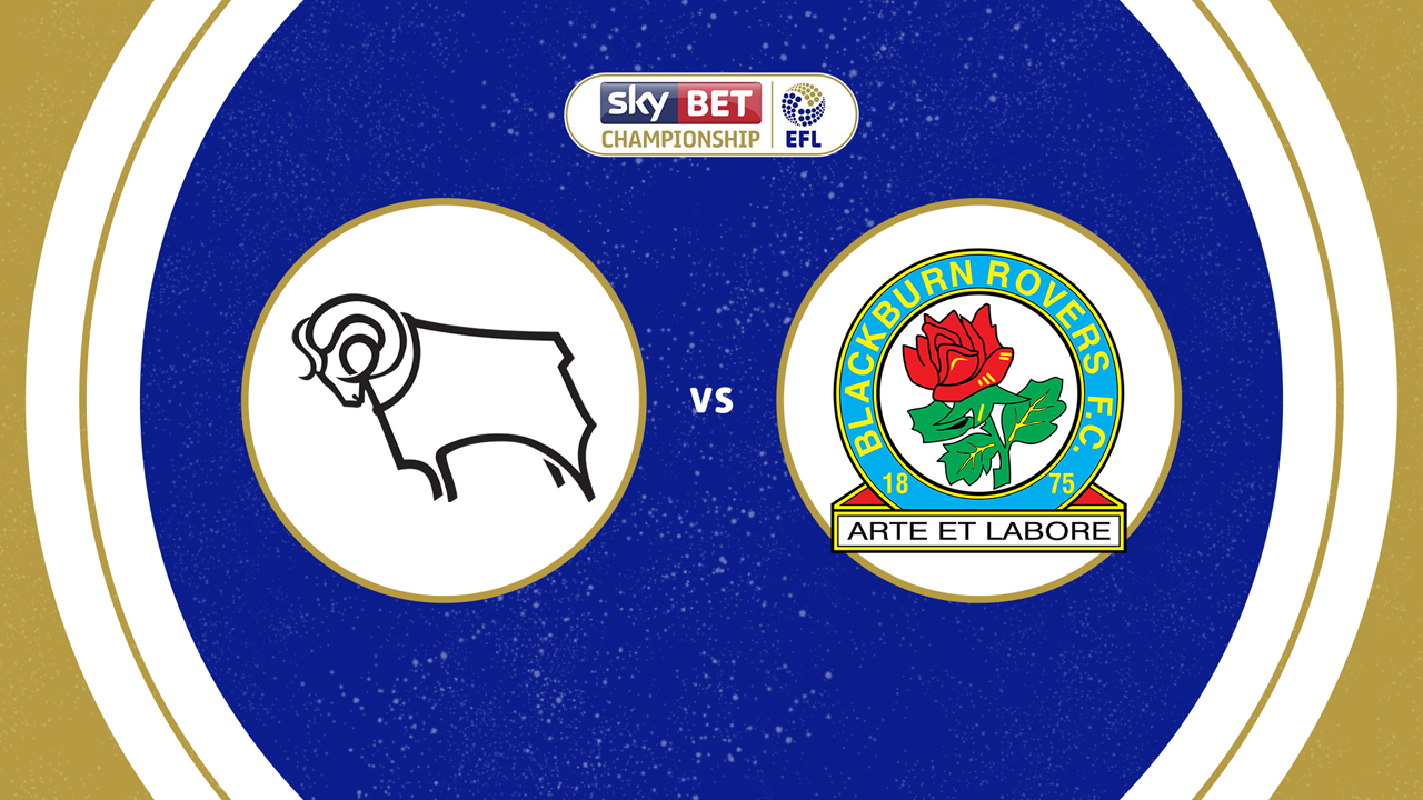 Derby County vs Blackburn Rovers poster