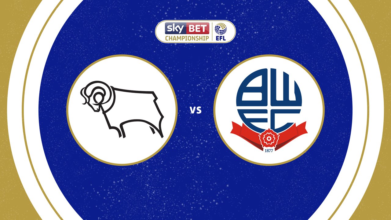 Derby County vs Bolton Wanderers poster