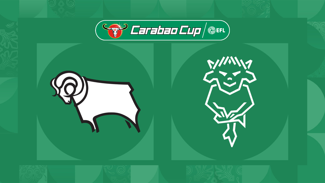 Derby County vs Lincoln City poster