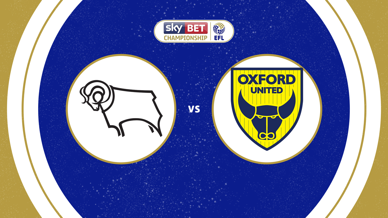 Derby County vs Oxford United poster