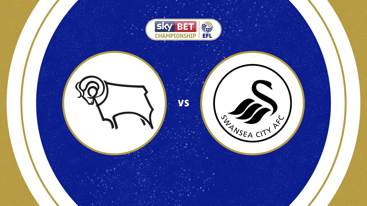 Derby County vs Swansea City poster