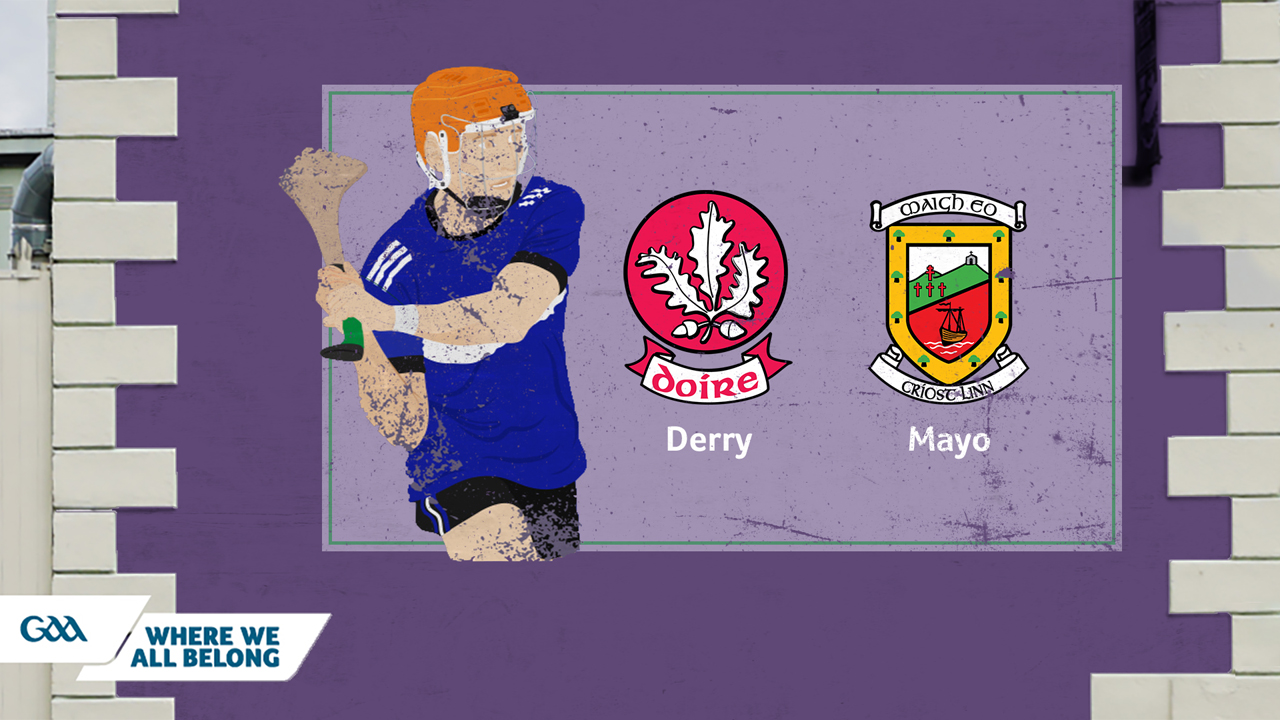 Derry GAA Hurling vs Mayo GAA Hurling poster