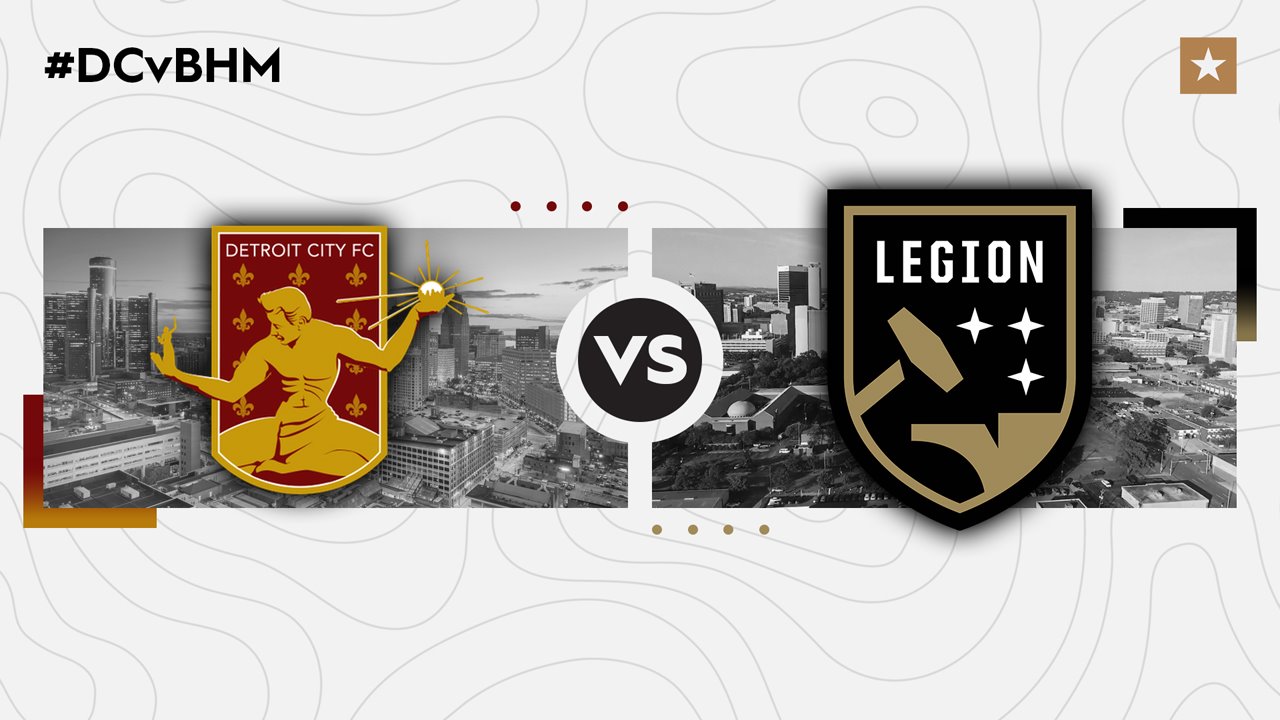 Detroit City FC vs Birmingham Legion poster