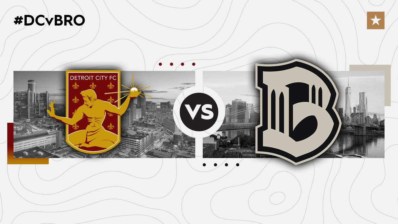 Detroit City FC vs Brooklyn FC poster