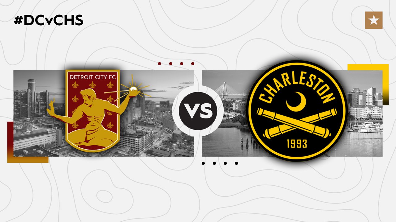 Detroit City FC vs Charleston Battery poster