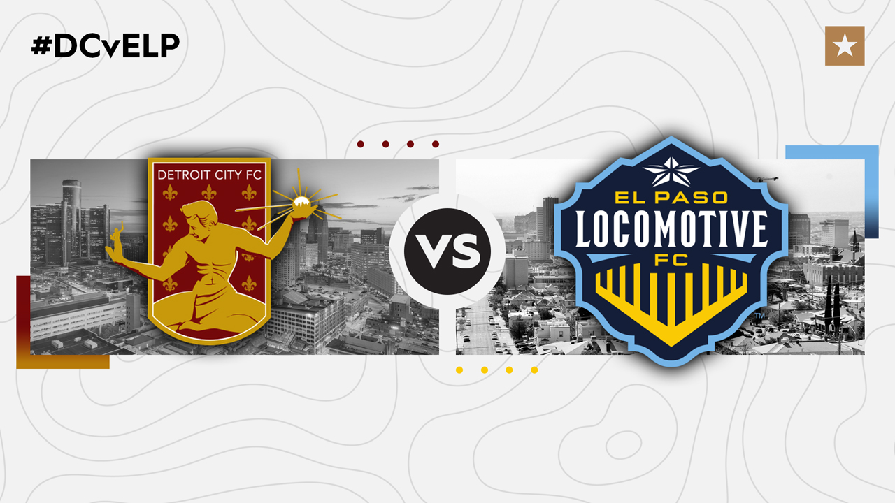 Detroit City FC vs El Paso Locomotive poster