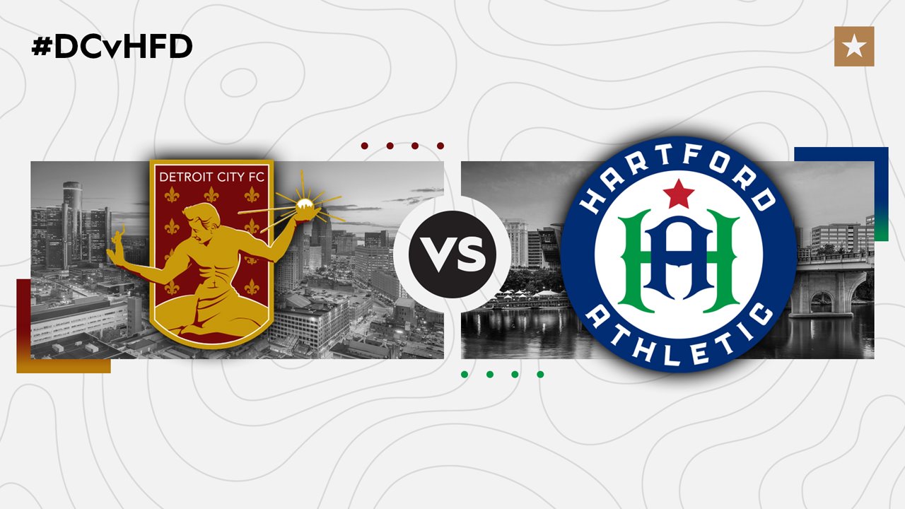 Detroit City FC vs Hartford Athletic poster