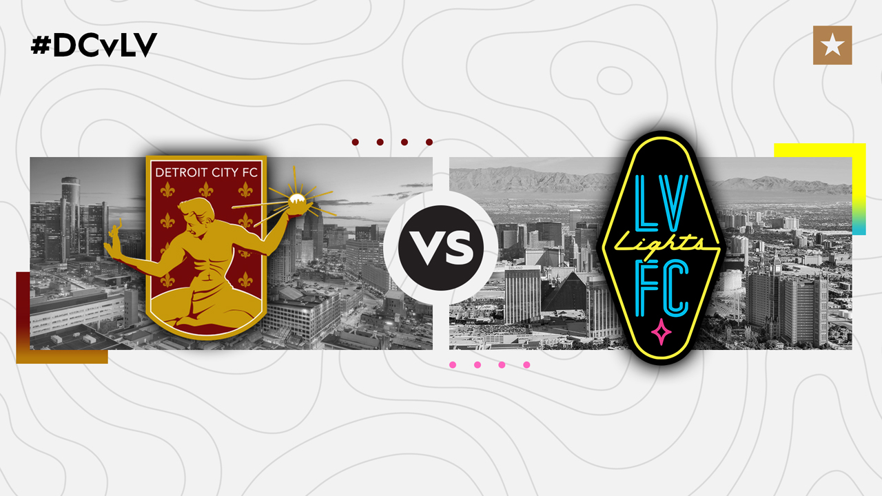 Detroit City FC vs Las Vegas Lights poster