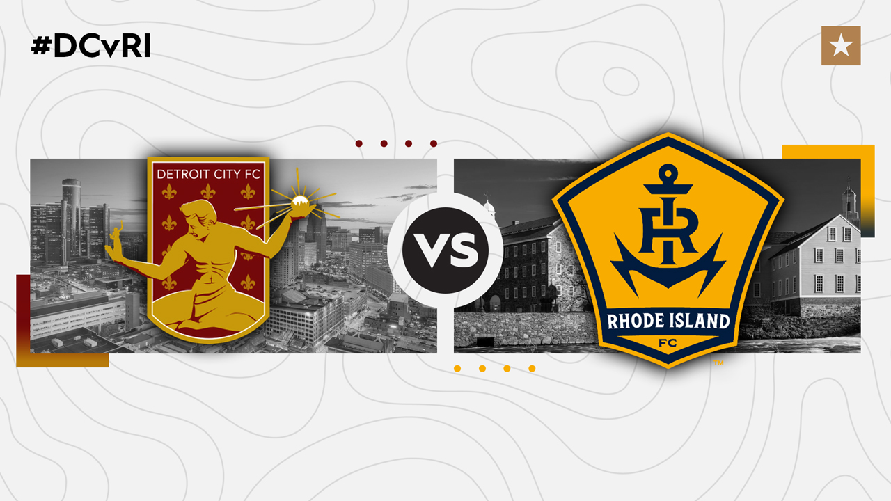 Detroit City FC vs Rhode Island FC poster