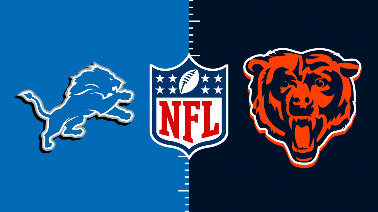 Detroit Lions vs Chicago Bears poster