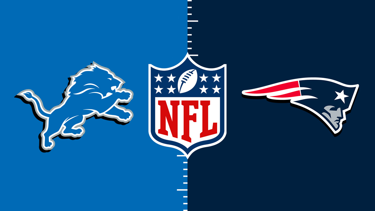 Detroit Lions vs New England Patriots poster