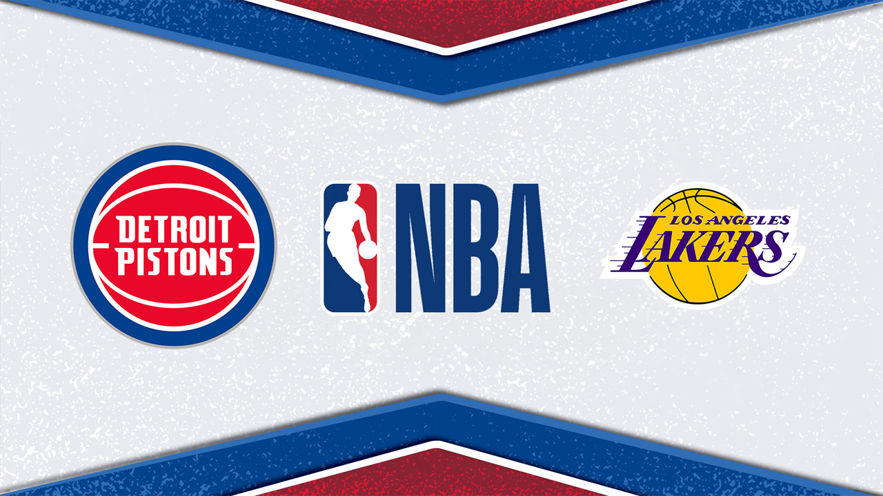 Detroit Pistons vs Los Angeles Lakers poster