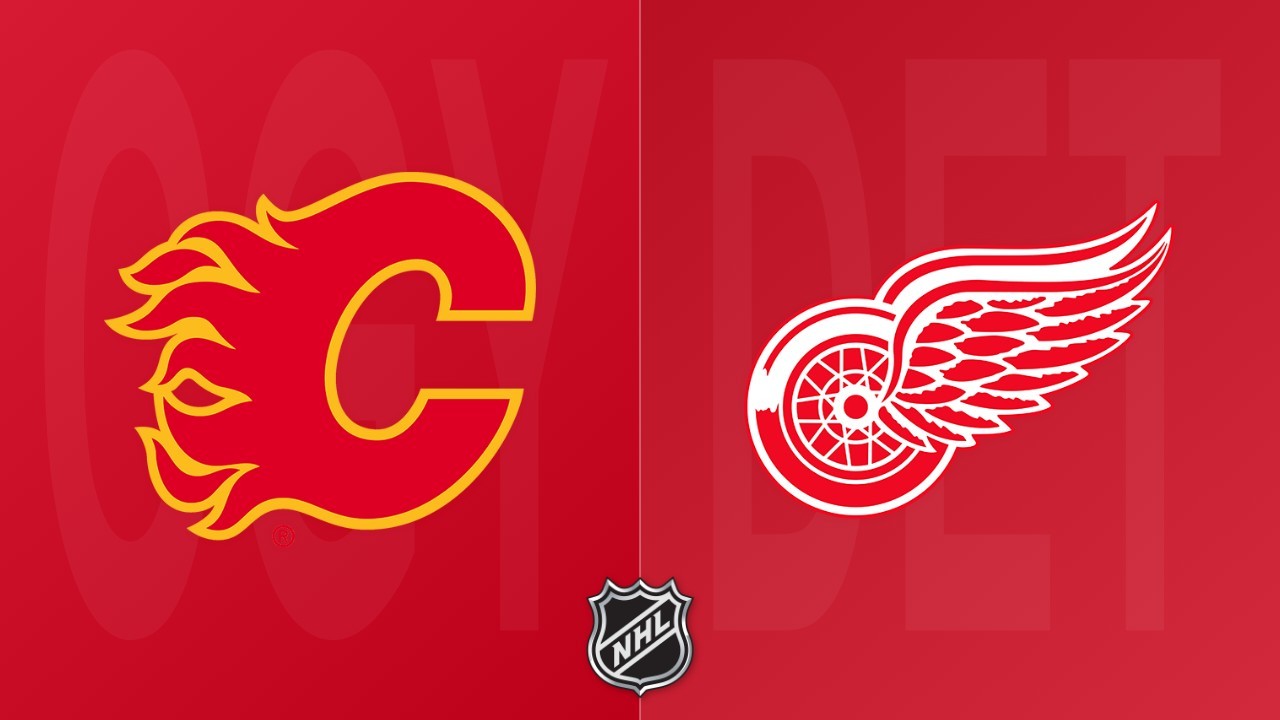 Detroit Red Wings vs Calgary Flames poster