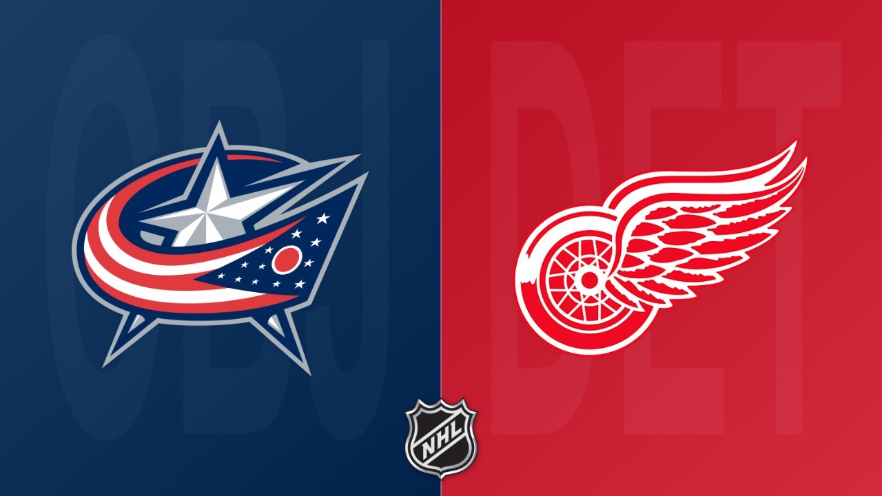 Detroit Red Wings vs Columbus Blue Jackets poster
