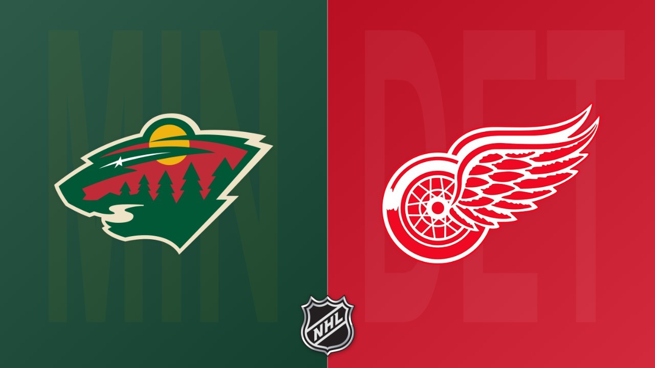 Detroit Red Wings vs Minnesota Wild poster