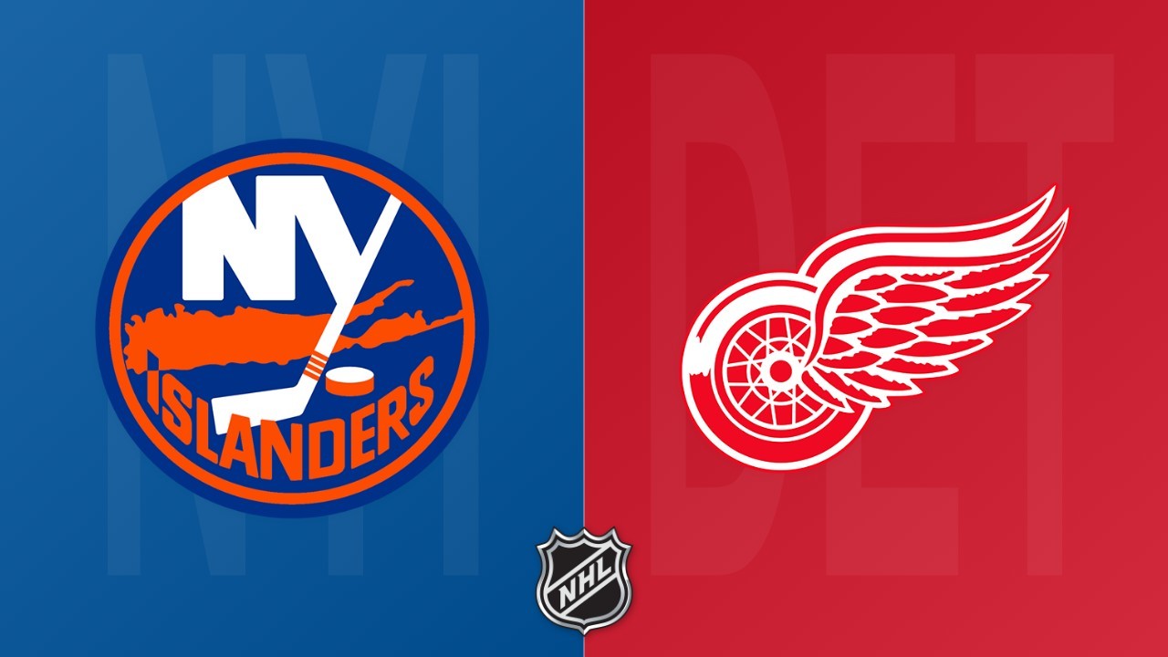 Detroit Red Wings vs New York Islanders poster