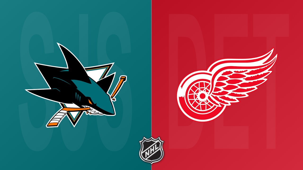 Detroit Red Wings vs San Jose Sharks poster