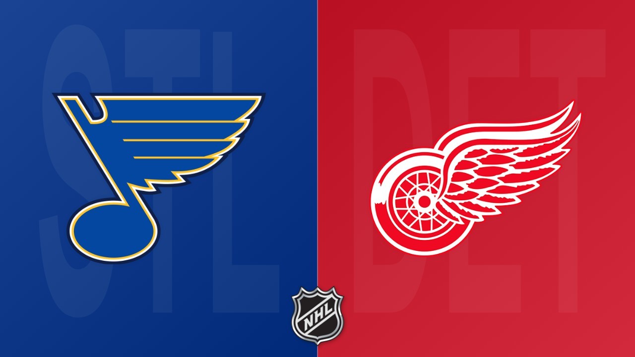 Detroit Red Wings vs St. Louis Blues poster