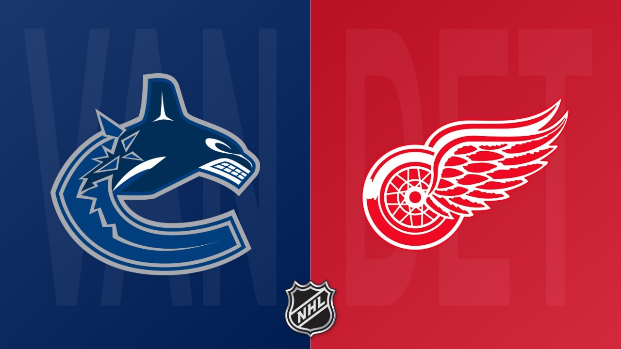 Detroit Red Wings vs Vancouver Canucks poster