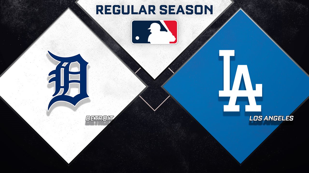 Detroit Tigers vs Los Angeles Dodgers poster