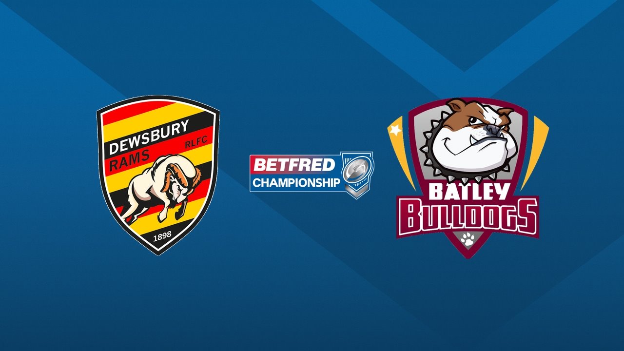 Dewsbury Rams vs Batley Bulldogs poster