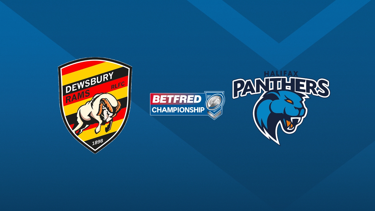 Dewsbury Rams vs Halifax Panthers poster