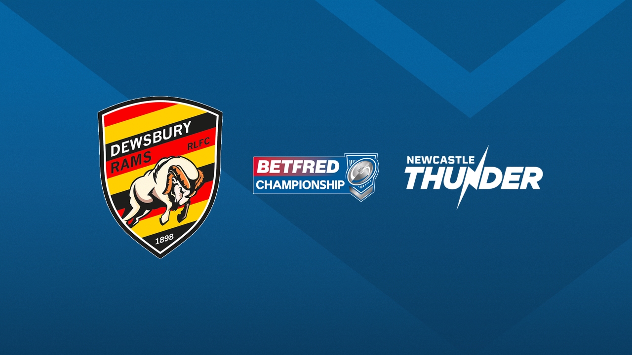 Dewsbury Rams vs Newcastle Thunder poster
