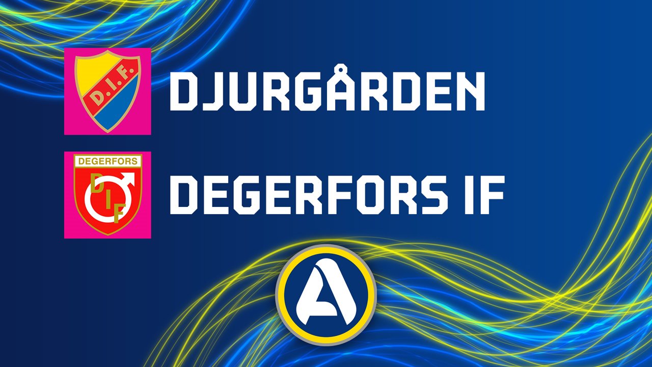 Djurgården vs Degerfors poster